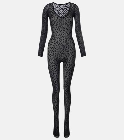 Wolford Wolford Sweet Dots polka-dot sheer catsuit