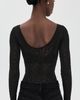 Wolford Wolford Sweet Dots String Thong Bodysuit Black - 3