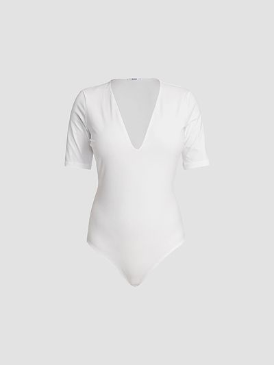 Wolford Women's Deep V-Neck String Bodysuit