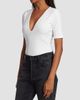 Wolford Women's Deep V-Neck String Bodysuit - 4