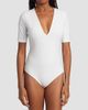 Wolford Women's Deep V-Neck String Bodysuit - 6