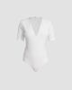 Wolford Women's Deep V-Neck String Bodysuit - 9
