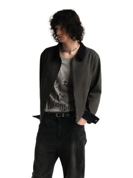 WOOALONG Crack Work Jacket [KHAKI]