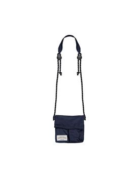WOOALONG Nylon Sacoche Bag [Navy]