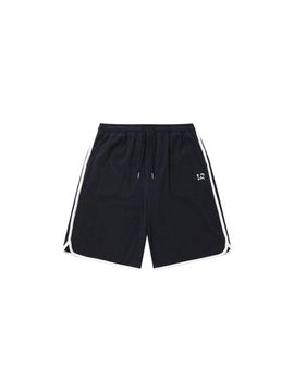 WOOALONG Piping Terry Half Shorts [Navy]