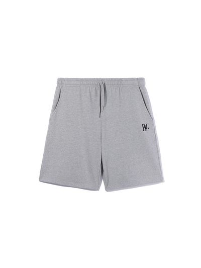 WOOALONG Signature Relax Half Pants [Melange Grey]