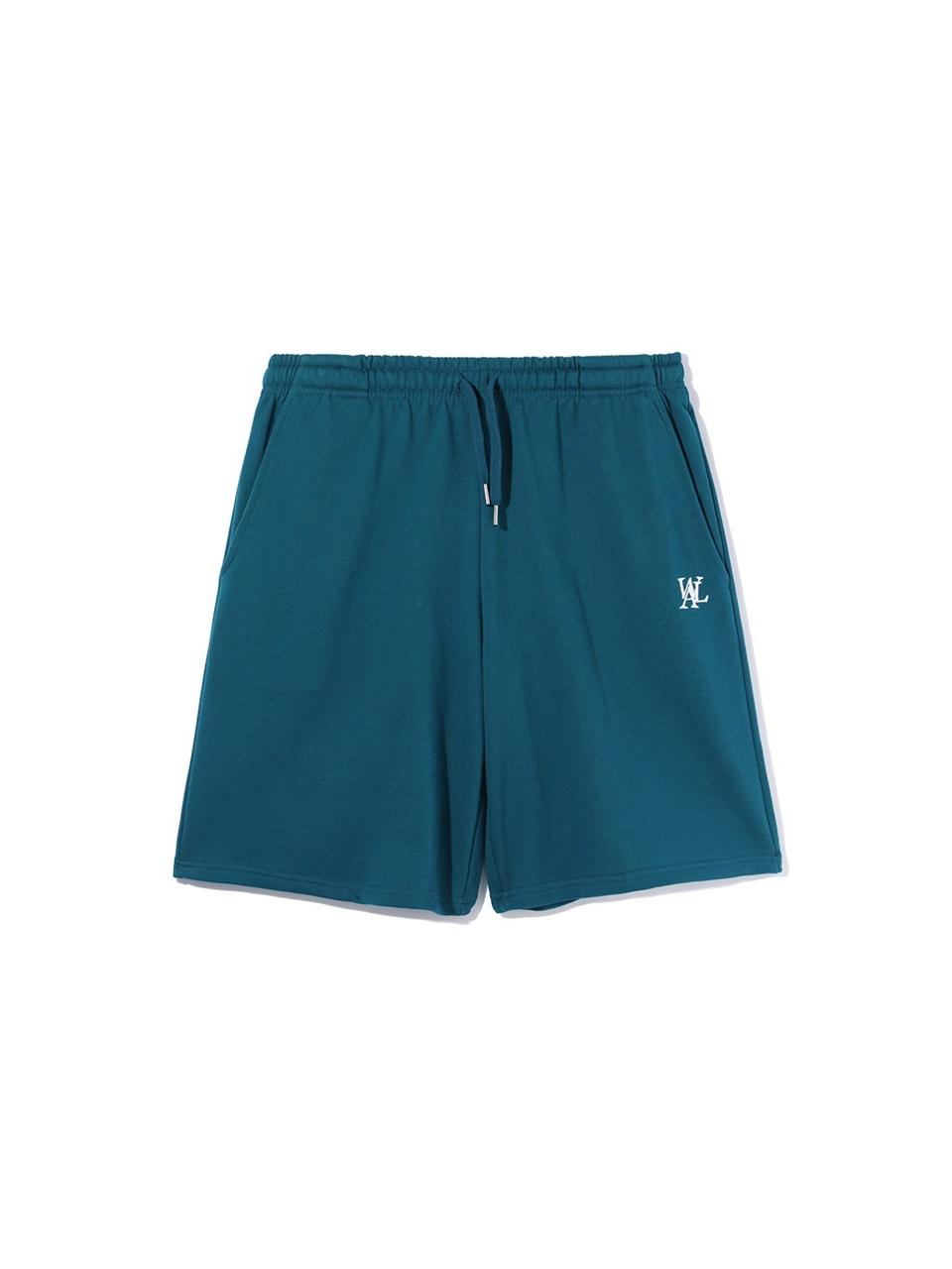 WOOALONG Signature Relax Half Pants [Turquoise]