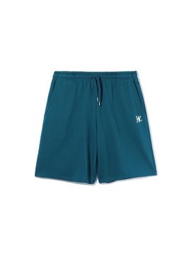 WOOALONG Signature Relax Half Pants [Turquoise]