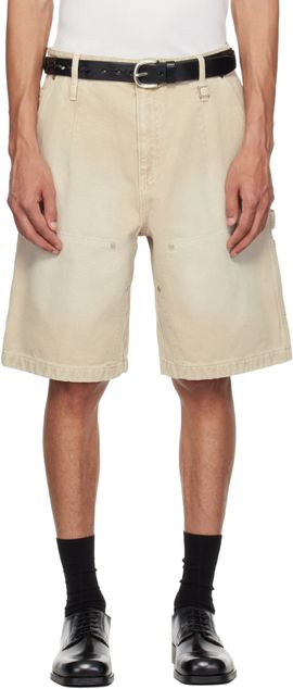WOOYOUNGMI WOOYOUNGMI Beige Cotton Shorts