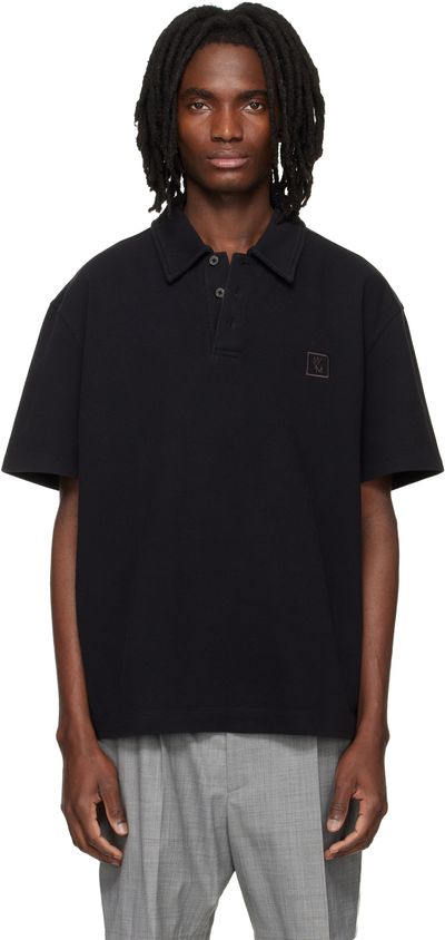 WOOYOUNGMI WOOYOUNGMI Black Back Logo Polo
