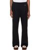 WOOYOUNGMI WOOYOUNGMI Black Cotton Single-Pleat Banding Sweatpants - 1