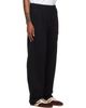 WOOYOUNGMI WOOYOUNGMI Black Cotton Single-Pleat Banding Sweatpants - 2