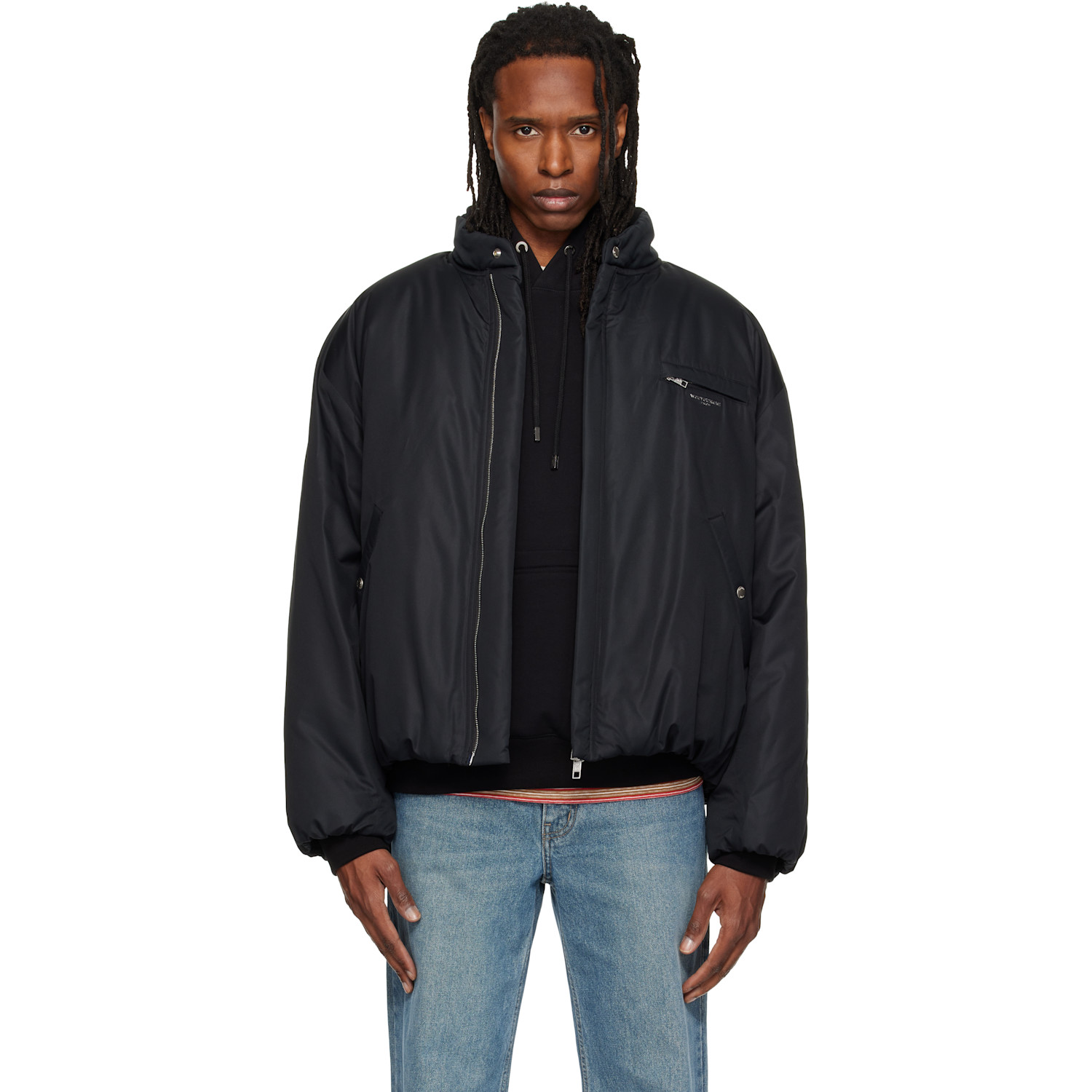 WOOYOUNGMI - Black Insulated Logo Jacket