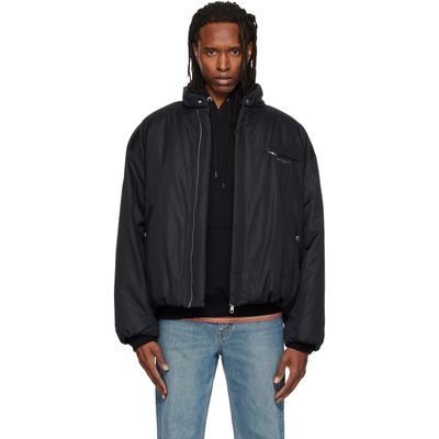 WOOYOUNGMI WOOYOUNGMI Black Insulated Logo Jacket