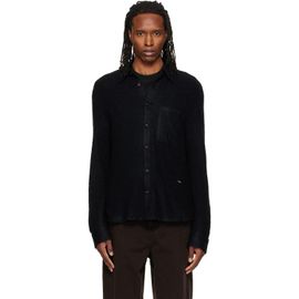 WOOYOUNGMI WOOYOUNGMI Black Knit Mohair Shirt