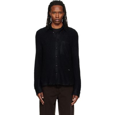 WOOYOUNGMI WOOYOUNGMI Black Knit Mohair Shirt
