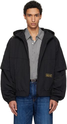 WOOYOUNGMI WOOYOUNGMI Black Layered Windbreaker Jacket