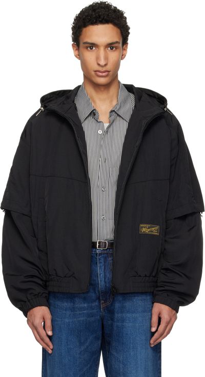 WOOYOUNGMI WOOYOUNGMI Black Layered Windbreaker Jacket