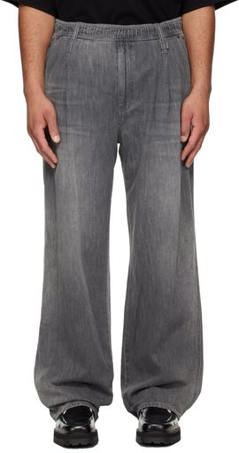 WOOYOUNGMI WOOYOUNGMI Black Lightweight Banding Jeans