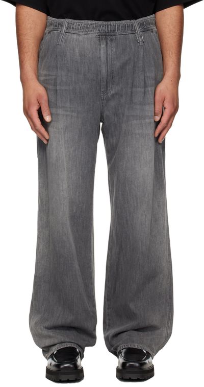 WOOYOUNGMI WOOYOUNGMI Black Lightweight Banding Jeans