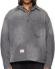 WOOYOUNGMI WOOYOUNGMI Black Lightweight Denim Shirt - 1