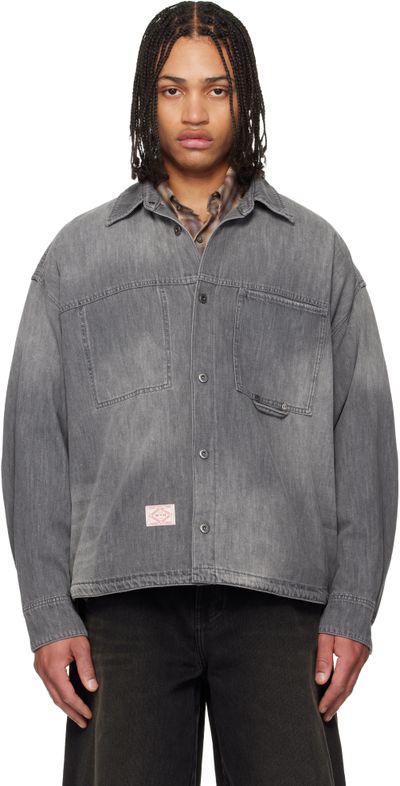 WOOYOUNGMI WOOYOUNGMI Black Lightweight Denim Shirt