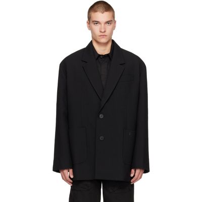 WOOYOUNGMI WOOYOUNGMI Black Oversized Wool Blazer