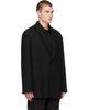 WOOYOUNGMI WOOYOUNGMI Black Oversized Wool Blazer - 2
