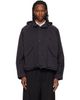 WOOYOUNGMI WOOYOUNGMI Black Raglan Parachute Jacket - 1