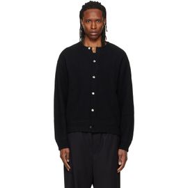 WOOYOUNGMI WOOYOUNGMI Black Round Neck Wool Cardigan