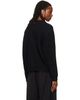 WOOYOUNGMI WOOYOUNGMI Black Round Neck Wool Cardigan - 3