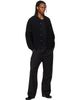 WOOYOUNGMI WOOYOUNGMI Black Round Neck Wool Cardigan - 4
