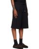 WOOYOUNGMI WOOYOUNGMI Black Single-Pleat Cotton Shorts - 2