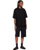 WOOYOUNGMI WOOYOUNGMI Black Single-Pleat Cotton Shorts - 4