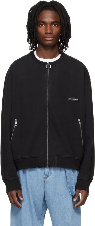 WOOYOUNGMI WOOYOUNGMI Black Zip-Up Sweatshirt