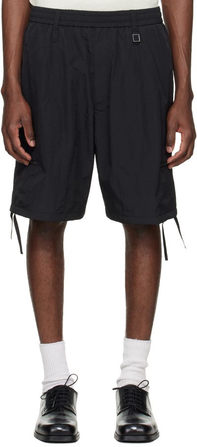 WOOYOUNGMI WOOYOUNGMI Black Zip Detail Utility Shorts