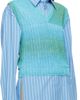 WOOYOUNGMI WOOYOUNGMI Blue Gradient Stripe Vest - 2
