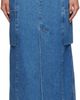 WOOYOUNGMI WOOYOUNGMI Blue Pocket Denim Maxi Skirt - 1