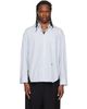 WOOYOUNGMI WOOYOUNGMI Blue Striped Cotton Shirt - 1