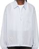 WOOYOUNGMI WOOYOUNGMI Blue Striped Zip-Up Shirt - 1