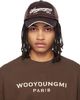 WOOYOUNGMI WOOYOUNGMI Brown Rope Embroidered Ball Cap - 1