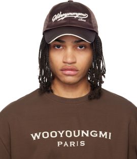 WOOYOUNGMI WOOYOUNGMI Brown Rope Embroidered Ball Cap