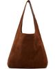 WOOYOUNGMI WOOYOUNGMI Brown Suede Tote - 1