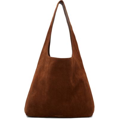 WOOYOUNGMI WOOYOUNGMI Brown Suede Tote