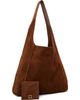 WOOYOUNGMI WOOYOUNGMI Brown Suede Tote - 2