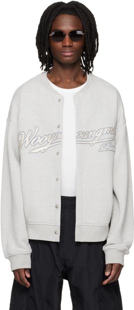 WOOYOUNGMI WOOYOUNGMI Gray Cardigan Sweatshirt