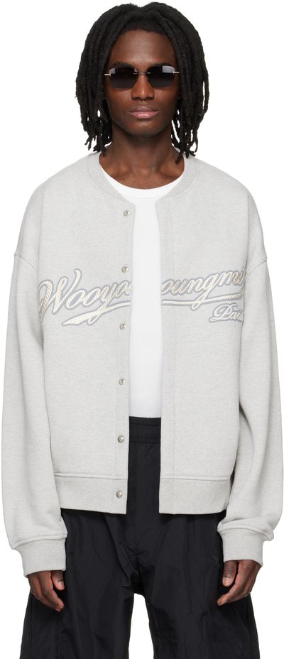 WOOYOUNGMI WOOYOUNGMI Gray Cardigan Sweatshirt