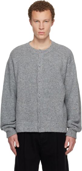 WOOYOUNGMI WOOYOUNGMI Gray Crewneck Cardigan