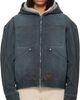 WOOYOUNGMI WOOYOUNGMI Gray Hood Dyed Jacket - 1