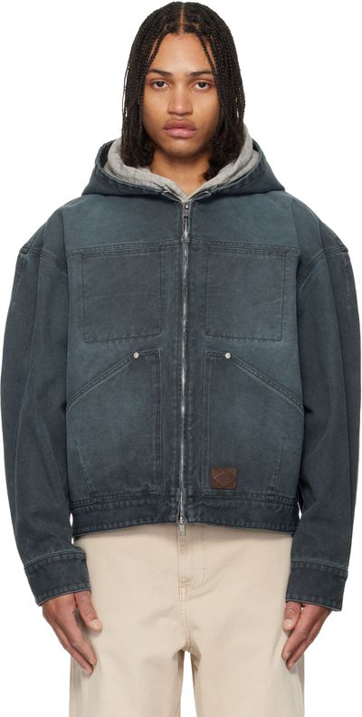 WOOYOUNGMI WOOYOUNGMI Gray Hood Dyed Jacket